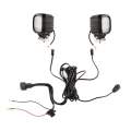 Zwei LED Arbeitsscheinwerfer 1773 LM 30W, Anzahl der LED-Dioden: 4, licht: zerstreut. Im Set mit Kabelbaum