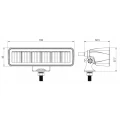 Zwei LED Arbeitsscheinwerfer 1200 LM 18W, Anzahl der LED-Dioden: 6, licht: zerstreut. Im Set mit Kabelbaum
