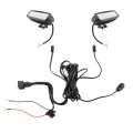 Zwei LED Arbeitsscheinwerfer 1680 LM 18W, Anzahl der LED-Dioden: 6, licht: zerstreut. Im Set mit Kabelbaum