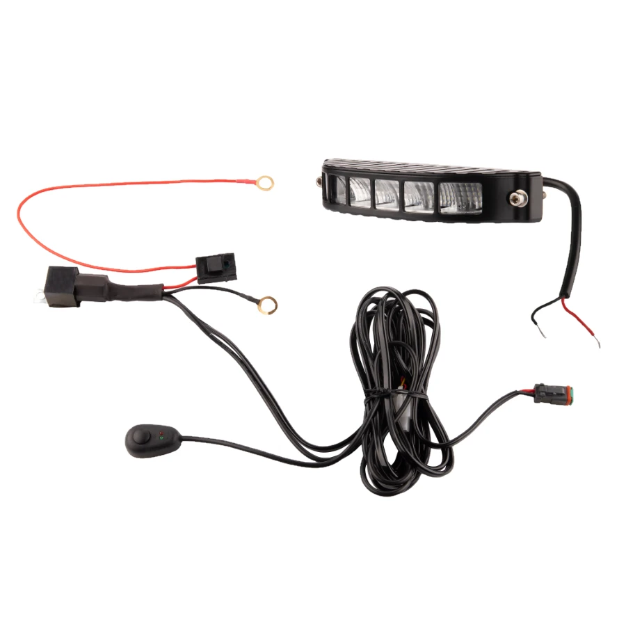LED Arbeitsscheinwerfer 826 LM 16W, Anzahl der LED-Dioden: 6, licht: zerstreut. Im Set mit Kabelbaum