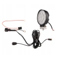 LED Arbeitsscheinwerfer 1280 LM 24W, Anzahl der LED-Dioden: 9, licht: fokussiert. Im Set mit Kabelbaum
