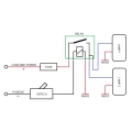Zwei LED Arbeitsscheinwerfer 1280 LM 24W, Anzahl der LED-Dioden: 9, licht: fokussiert. Im Set mit Kabelbaum