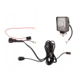 LED Arbeitsscheinwerfer 1430 LM 24W, Anzahl der LED-Dioden: 9, licht: fokussiert. Im Set mit Kabelbaum