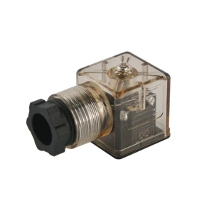 Würfelstecker für Magnetspulen 24V LED