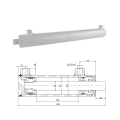Hydraulikzylinder doppeltwirkend CJ2F-40/22/350, Universell ohne Befestigung