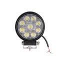 Zwei LED Arbeitsscheinwerfer 1430 LM 24W, Anzahl der LED-Dioden: 9, licht: zerstreut. Im Set mit Kabelbaum