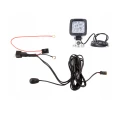 LED Arbeitsscheinwerfer 1980 LM 14,4 W, Anzahl der LED-Dioden: 9, licht: zerstreut. Im Set mit Kabelbaum
