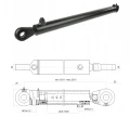 Hydraulikzylinder doppeltwirkend CJ2F-40/22/1000 mit Gelenkaugen 25 mm