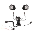 Zwei LED Arbeitsscheinwerfer 3000 LM 32W, Anzahl der LED-Dioden: 6, licht: zerstreut. Im Set mit Kabelbaum
