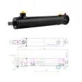 Hydraulikzylinder doppeltwirkend CJ2F-40/22/160 mit Gelenkauge 25 mm