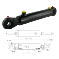 Hydraulikzylinder doppeltwirkend CJ2F-40/22/70 mit Gelenkaugen 25mm