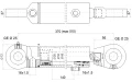 Hydraulikzylinder doppeltwirkend CJ2F-50/28/140 mit Gelenkaugen 25 mm