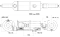 Hydraulikzylinder doppeltwirkend CJ2F-50/28/160 mit Gelenkaugen 25mm