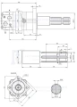 Hydraulikmotor Orbitmotoren Typ SMS Schluckvolumen 200 cm3/Umdr Max. Drehzahl 375 U/min Zapfwelle
