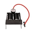 Fußpumpe Fußluftpumpe Auto mit Manometer 7 Bar Doppelzylinder