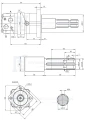 Hydraulikmotor Orbitmotoren Typ SMS Schluckvolumen 250 cm3/Umdr Max. Drehzahl 300 U/min Zapfwelle