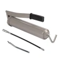 Handhebel-Fettpresse, Kapazität 400 g. Schlauch und Stahlrohr im Set enthalten