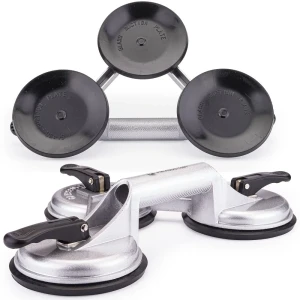 Saugheber Glassauger Aluminium Dreisaugheber Saugnapf Glasheber Vakuumheber 150kg