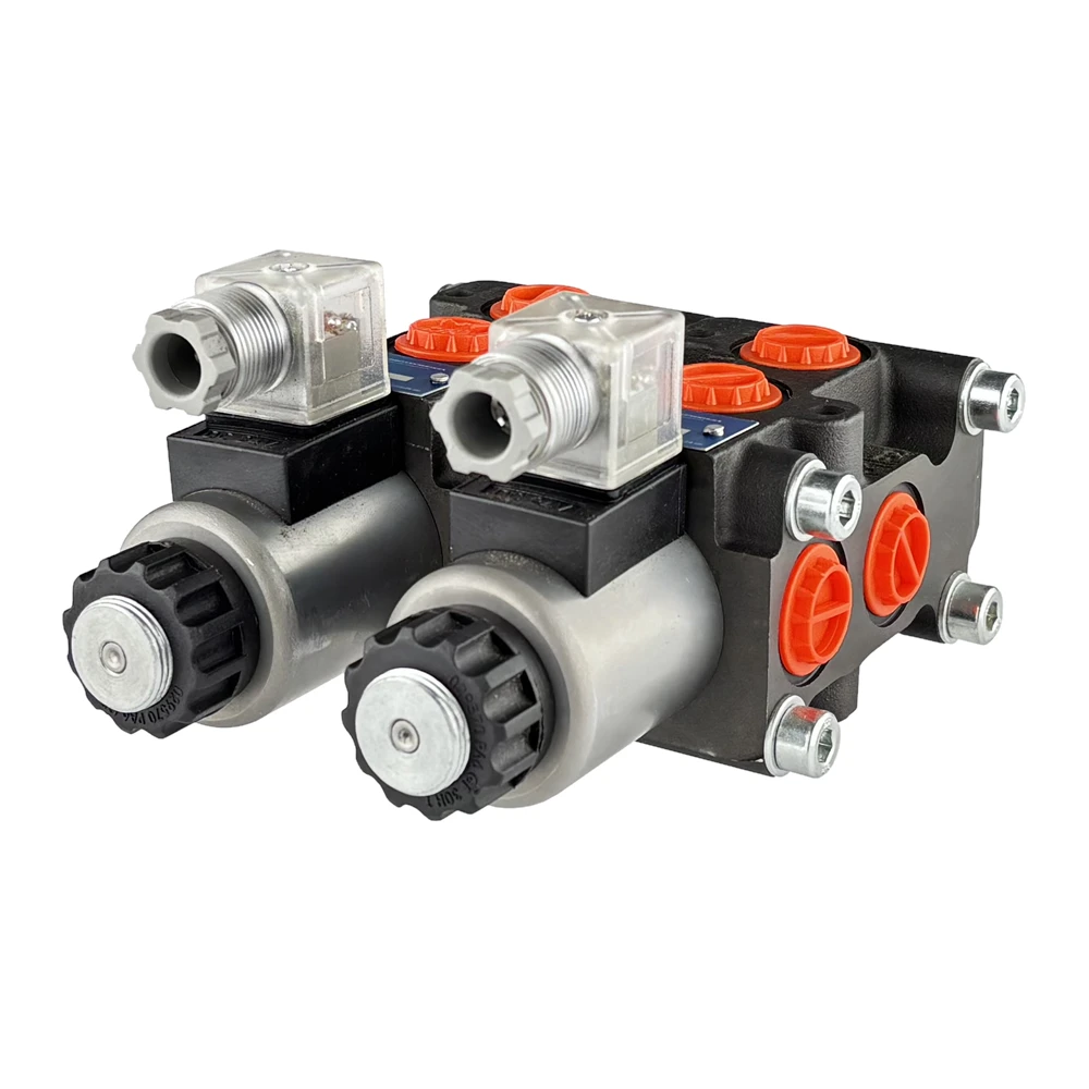 Magnetventil hydraulischer Teiler 8/2 50L/min, elektrisch gesteuert 24V