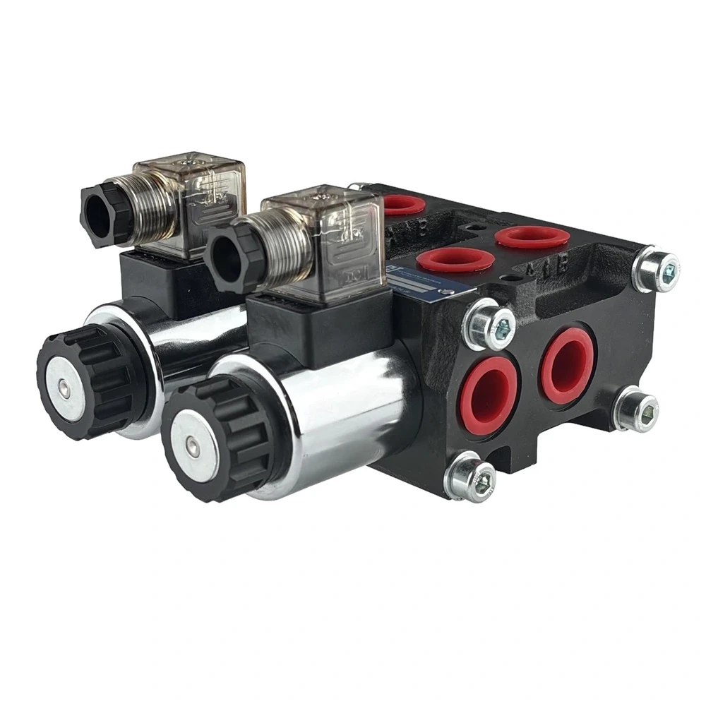Magnetventil hydraulischer Teiler 8/2 50L/min, elektrisch gesteuert 12V - HT24