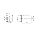 Hydraulikmotor Orbitmotoren Typ BMR, OMP Schluckvolumen 80 cm3/Umdr Max. Drehzahl 750 U/min mit Zapfwellenbuchse