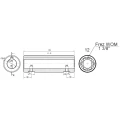 Hydraulikmotor Orbitmotoren Typ BMR, OMP Schluckvolumen 80 cm3/Umdr Max. Drehzahl 750 U/min mit Zapfwellenbuchse