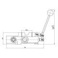 Handsteuerventil Kick Out 80L 1-fach für Holzspalter HT24