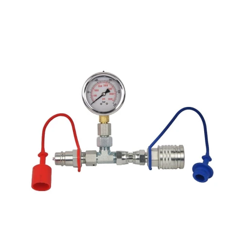 Hydraulisches Manometer-Set – Druckprüfer 0–400 Bar / 6000 PSI, M16x2-BSP1/4, 1,5m Schlauch, Für Hydrauliksysteme