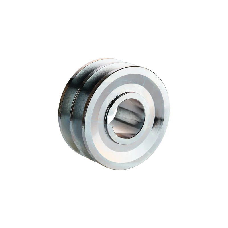 Doppelte Keilriemenscheibe (2-rillig) für 2 Keilriemen 2x17 - Ø 100 mm / Bohrung 38 mm, Passfedernut 10 mm