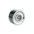 Doppelte Keilriemenscheibe (2-rillig) für 2 Keilriemen 2x17 - Ø 100 mm / Bohrung 38 mm, Passfedernut 10 mm