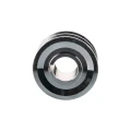 Doppelte Keilriemenscheibe (2-rillig) für 2 Keilriemen 2x17 - Ø 100 mm / Bohrung 38 mm, Passfedernut 10 mm