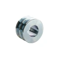 Doppelte Keilriemenscheibe (2-rillig) für 2 Keilriemen 2x13 - Ø 80 mm / Bohrung 38 mm, Passfedernut 10 mm