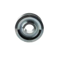 Doppelte Keilriemenscheibe (2-rillig) für 2 Keilriemen 2x13 - Ø 120 mm / Bohrung 38 mm, Passfedernut 10 mm
