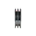 Doppelte Keilriemenscheibe (2-rillig) für 2 Keilriemen 2x13 - Ø 120 mm / Bohrung 38 mm, Passfedernut 10 mm