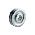 Doppelte Keilriemenscheibe (2-rillig) für 2 Keilriemen 2x13 - Ø 120 mm / Bohrung 38 mm, Passfedernut 10 mm