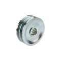 Doppelte Keilriemenscheibe (2-rillig) für 2 Keilriemen 2x13 - Ø 100 mm / Bohrung 24 mm, Passfedernut 8 mm