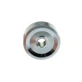 Doppelte Keilriemenscheibe (2-rillig) für 2 Keilriemen 2x13 - Ø 100 mm / Bohrung 24 mm, Passfedernut 8 mm