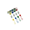Set Steckkupplungen, Halter + 4x Kupplungsdose + 4x Kupplungsstecker + 4x Staubstecker + 4x Staubkappe Außengewinde - nach Auswahl (M18x1,5; M22x1,5)