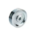 Doppelte Keilriemenscheibe (2-rillig) für 2 Keilriemen 2x13 - Ø 120 mm / Bohrung 19 mm, Passfedernut 6 mm