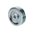 Doppelte Keilriemenscheibe (2-rillig) für 2 Keilriemen 2x13 - Ø 120 mm / Bohrung 19 mm, Passfedernut 6 mm