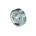 Doppelte Keilriemenscheibe (2-rillig) für 2 Keilriemen 2x13 - Ø 120 mm / Bohrung 28 mm, Passfedernut 8 mm