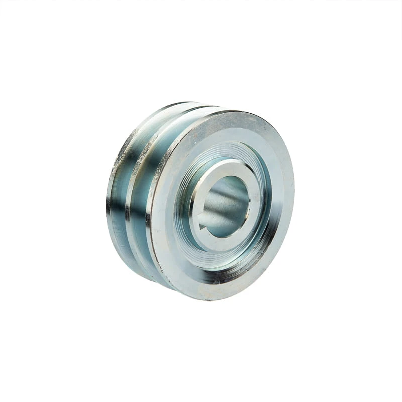 Doppelte Keilriemenscheibe (2-rillig) für 2 Keilriemen 2x17 - Ø 120 mm / Bohrung 38 mm, Passfedernut 10 mm