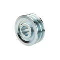 Doppelte Keilriemenscheibe (2-rillig) für 2 Keilriemen 2x17 - Ø 120 mm / Bohrung 38 mm, Passfedernut 10 mm