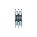 Doppelte Keilriemenscheibe (2-rillig) für 2 Keilriemen 2x17 - Ø 120 mm / Bohrung 38 mm, Passfedernut 10 mm