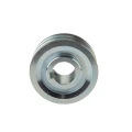Doppelte Keilriemenscheibe (2-rillig) für 2 Keilriemen 2x17 - Ø 120 mm / Bohrung 42 mm, Passfedernut 12 mm