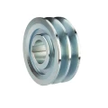 Doppelte Keilriemenscheibe (2-rillig) für 2 Keilriemen 2x17 - Ø 120 mm / Bohrung 42 mm, Passfedernut 12 mm