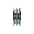 Doppelte Keilriemenscheibe (2-rillig) für 2 Keilriemen 2x17 - Ø 120 mm / Bohrung 42 mm, Passfedernut 12 mm