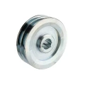 Doppelte Keilriemenscheibe (2-rillig) für 2 Keilriemen 2x11 - Ø 120 mm / Bohrung 24 mm, Passfedernut 8 mm