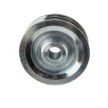 Doppelte Keilriemenscheibe (2-rillig) für 2 Keilriemen 2x11 - Ø 120 mm / Bohrung 24 mm, Passfedernut 8 mm