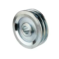 Doppelte Keilriemenscheibe (2-rillig) für 2 Keilriemen 2x11 - Ø 120 mm / Bohrung 24 mm, Passfedernut 8 mm